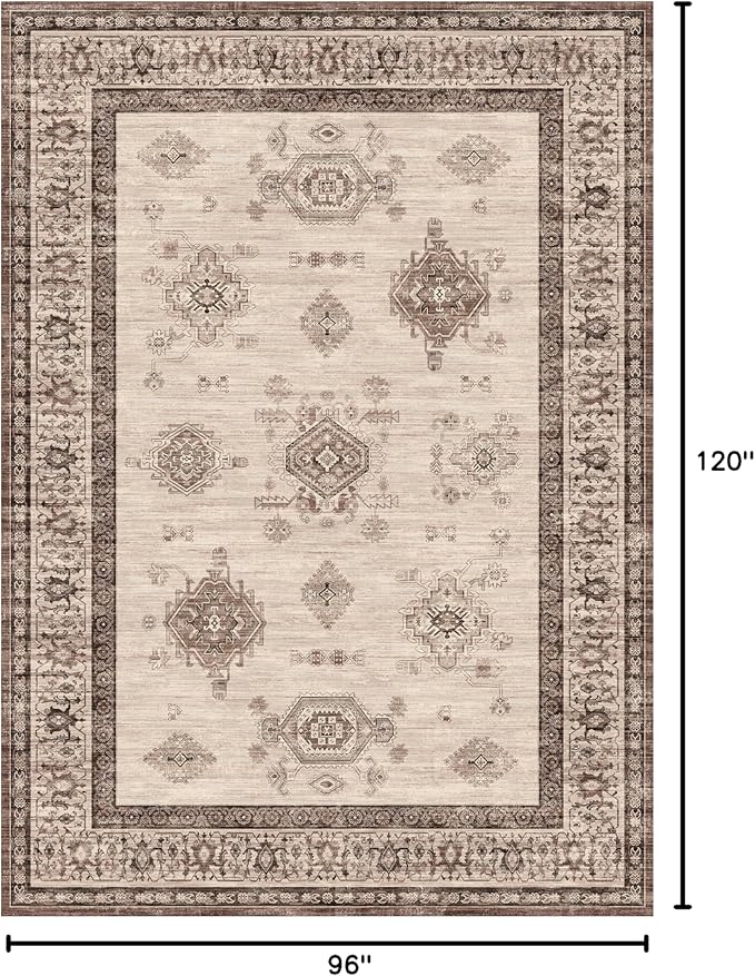 8X10 Area Rugs Machine Washable Rugs - Image 2