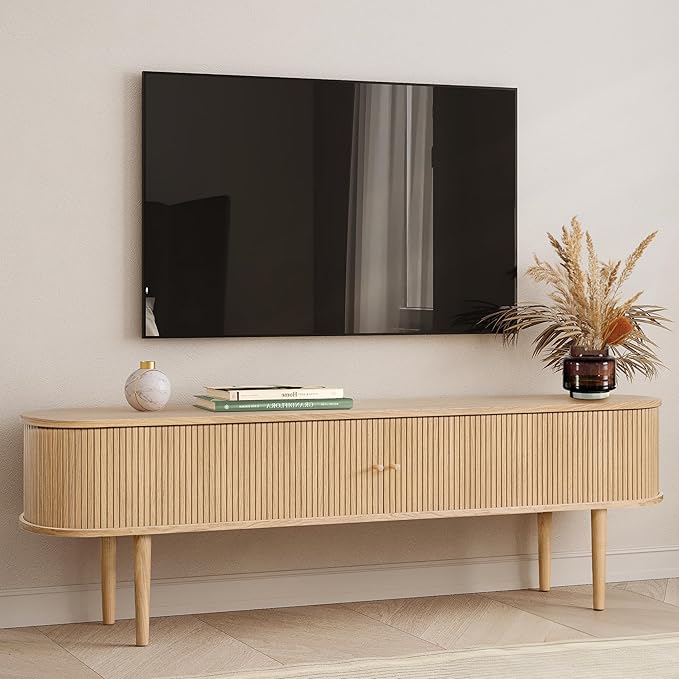 WERMO 71’’ TV Stand with Storage and Shelves by WERMO