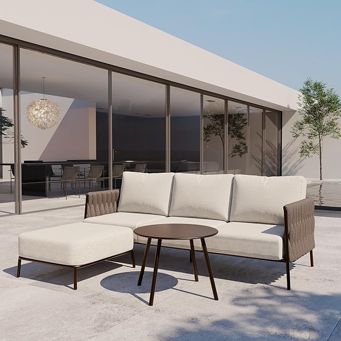 EAST OAK Life Chatter Patio Furniture Set, Outdoor Furniture Sectional Sofa Set by EASTOAK