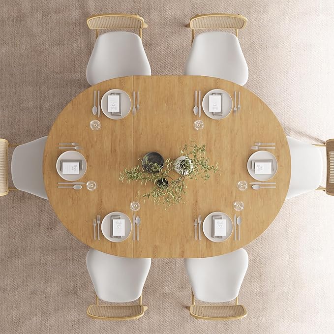 Feonase 59" Round Extendable Dining Room Table - Image 7