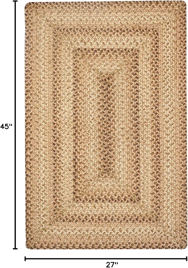 Homespice Cookie Dough Brown Braided Rugs 27x45 - Image 2