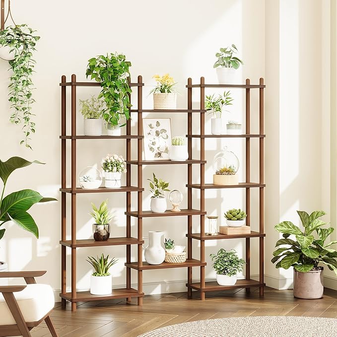 IOTXY Wooden Triple Wide Bookshelf - Image 9