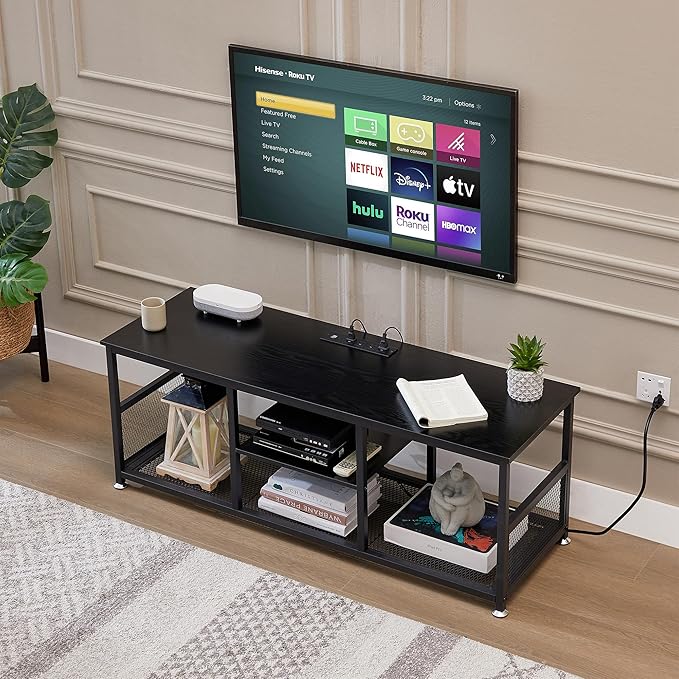 VECELO TV Stand with Power Outlets - Image 5