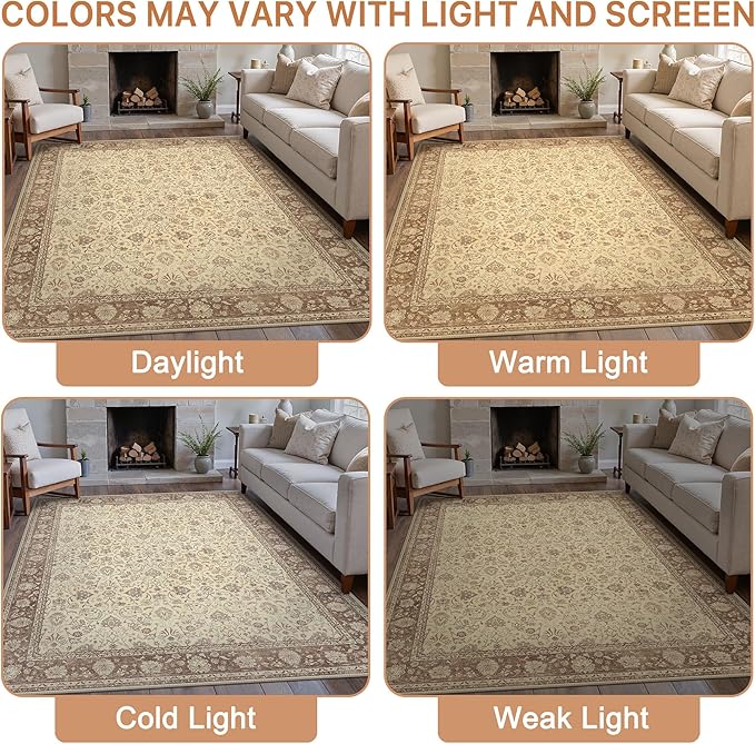 8X10 Area Rugs Machine Washable Rugs - Image 6
