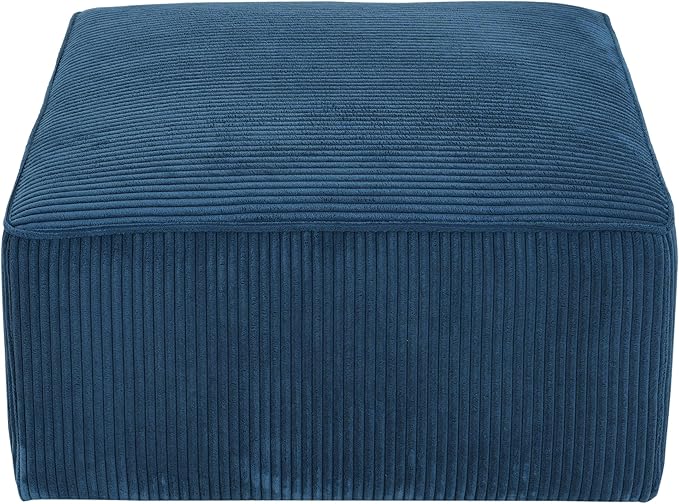 Christopher Knight Home Isa Corduroy Ottoman Footstool, Square Pouf Poufee - Image 5