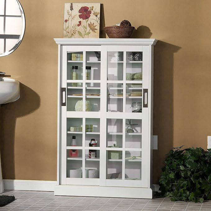 Furniture HotSpot Sliding Door Media Cabinet - Image 2