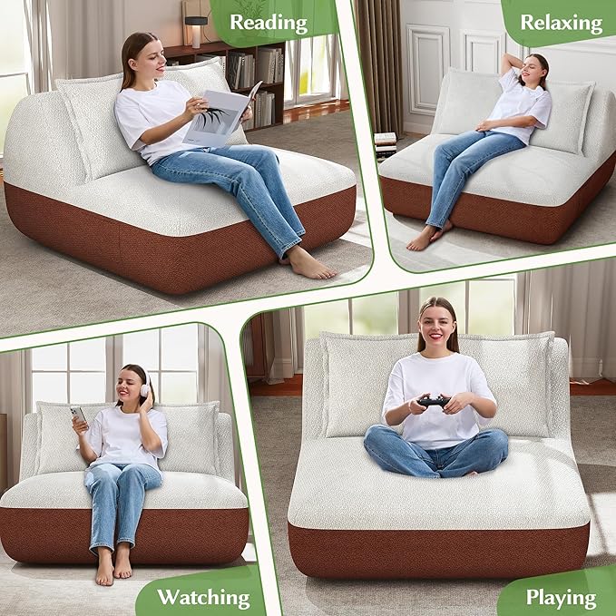 Hobestluk Small Sofa Couch Lounge Sofa Chair - Image 6