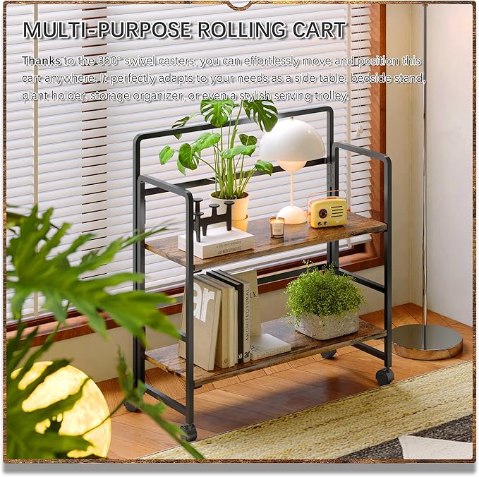 4NM 2 Tiers No-Assembly Folding Bookshelf - Image 4