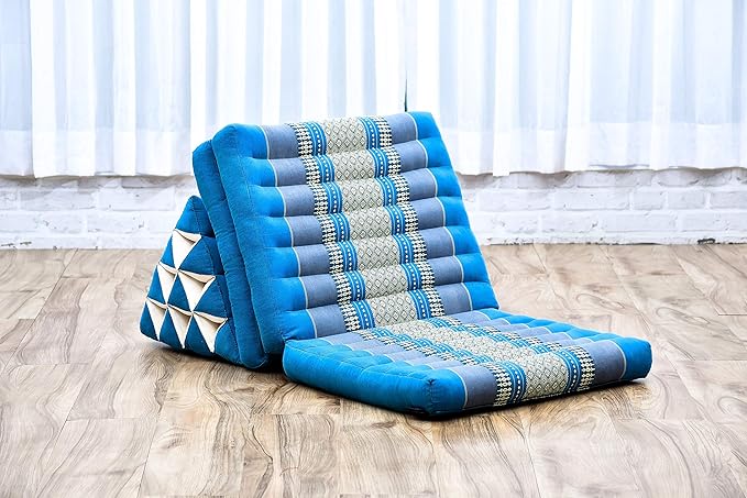 Leewadee 3-Fold Mat with Triangle Cushion – Comfortable TV Pillow, Foldable - Image 7