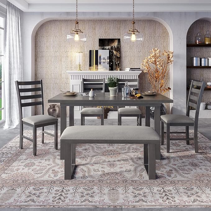 Ball & Cast 6 Piece Dining Table Set - Image 2