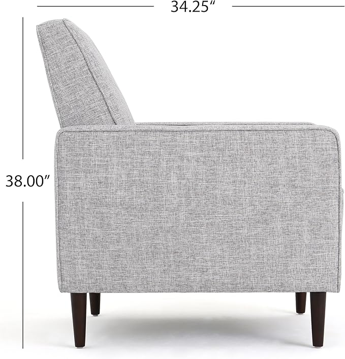 Christopher Knight Home Mervynn Mid-Century Modern Fabric Recliners, 2-Pcs Set - Image 4