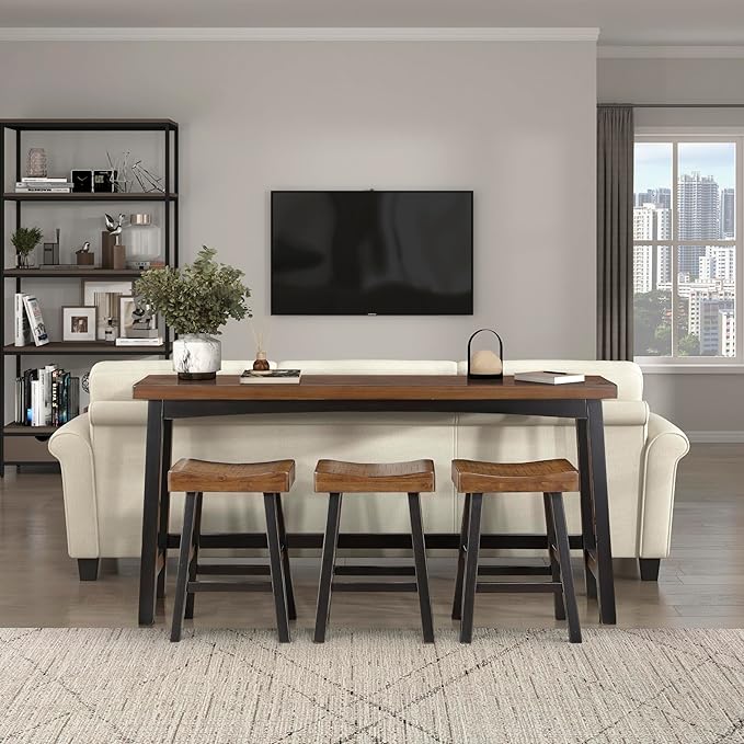 Lexicon Bar Table Set for 3, Small Kitchen Table Set Kitchen Island Table by Lexicon