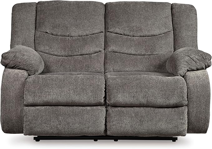 Signature Design by Ashley Loveseat Reclining, Dark Gray - Image 8