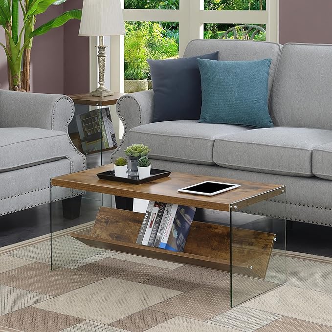 Convenience Concepts SoHo Glass Coffee Table 40" - Image 2