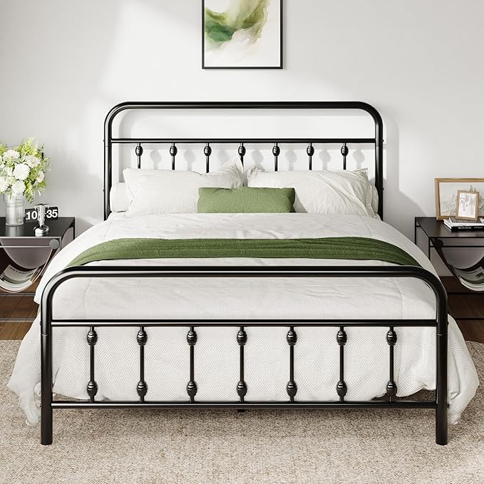Allewie 14 Inches Full Size Metal Platform Bed Frame by Allewie