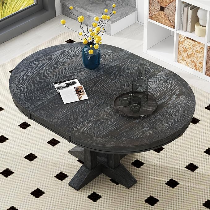 FULife Country Rustic Design Round Table - Image 6