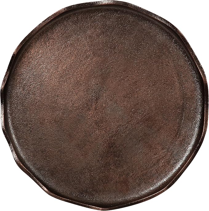 Kate and Laurel Alessia Modern Round Metal Side Table; 15 x 15 x 22; Bronze; - Image 6