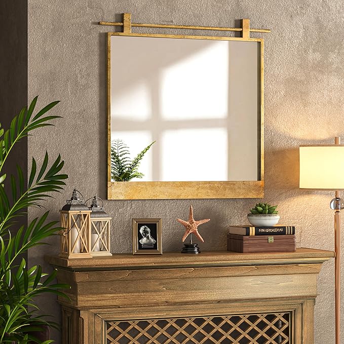 24x24 Inch Square Bathroom Vanity Mirror - Image 8