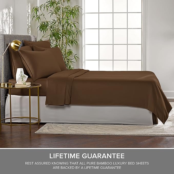 California King Sheets by Pure Bamboo, Genuine 100% Organic Viscose Derived - Image 4