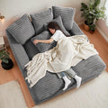 64" Oversized Chaise Daybed Lounge Sleeper Sofa Extra Wide Cloud Sofa&Couch by Unknown