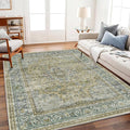 Area Rug 6'x9' Washable Vintage Traditional Floor Cover Thin Retro Kitchen by CHAMPLANT