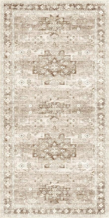2x4 Boho Runner Rug, Neutral Farmhouse Entryway Rugs, Small Throw Runners - Image 7