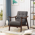 Ball & Cast Accent Chair Wide Armrest Mid-Century Lounge Living Room Chairs by BallCast
