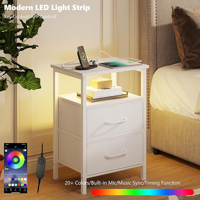 Nightstands Set of 2, Night Stand - Image 4