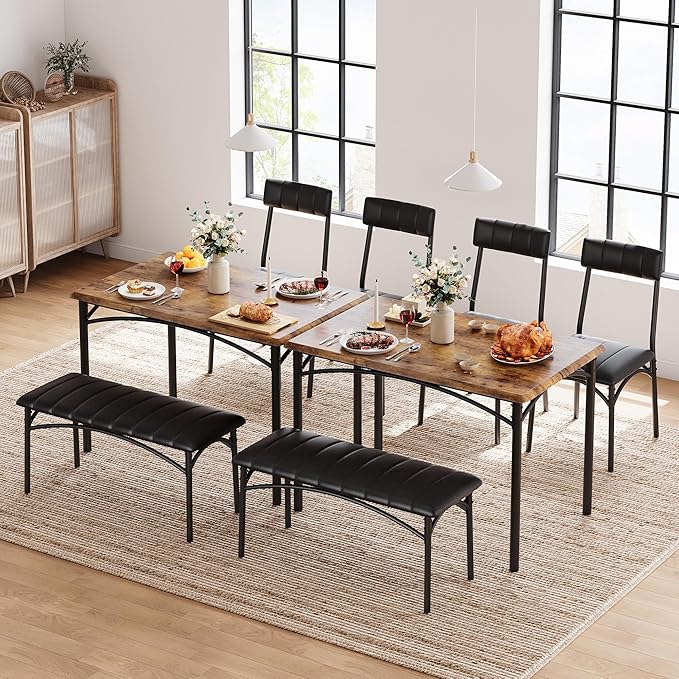 Dining Table Set for 4, Small Dining Table Set - Image 4