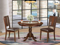 East West Furniture HLDU3-MAH-LC 3 Piece Dining Table Set by EastWestFurniture
