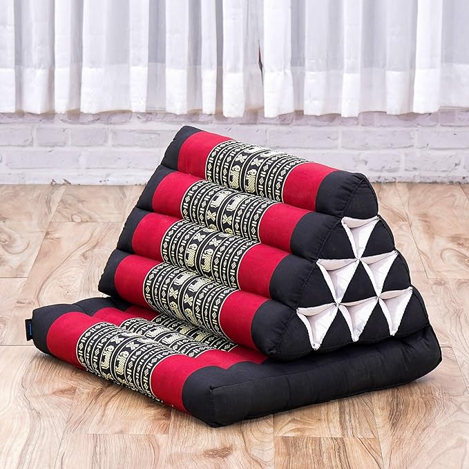 Leewadee 1-Fold Mat with Triangle Cushion – Comfortable TV Pillow, Foldable - Image 6