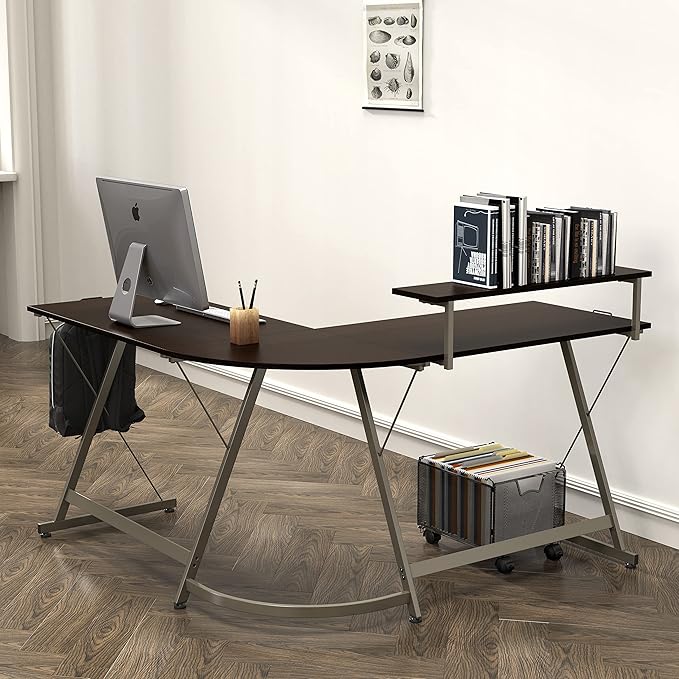 SHW 51 x 51 Inches Vista L-Shaped Desk - Image 5
