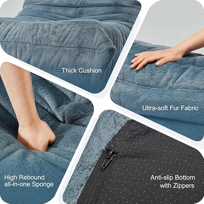 Bean Bag Chairs for Adults Giant Bean Bag Chair Memory Foam BeanBag Chair Big - Image 7