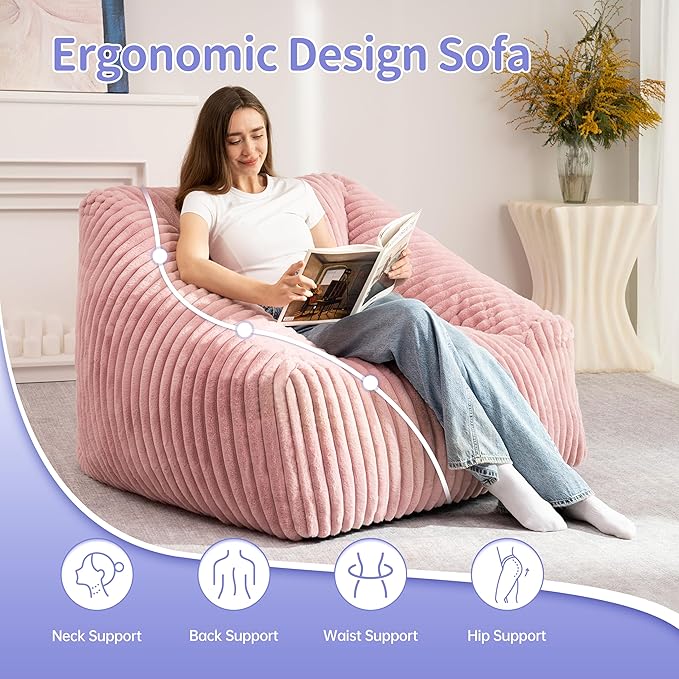 HABUTWAY Bean Bag Chair, Giant Bean Bag Chairs - Image 5