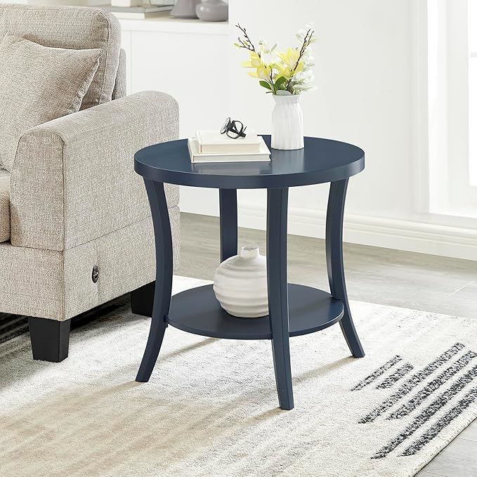Roundhill Furniture Perth Contemporary Round End Table by RoundhillFurniture