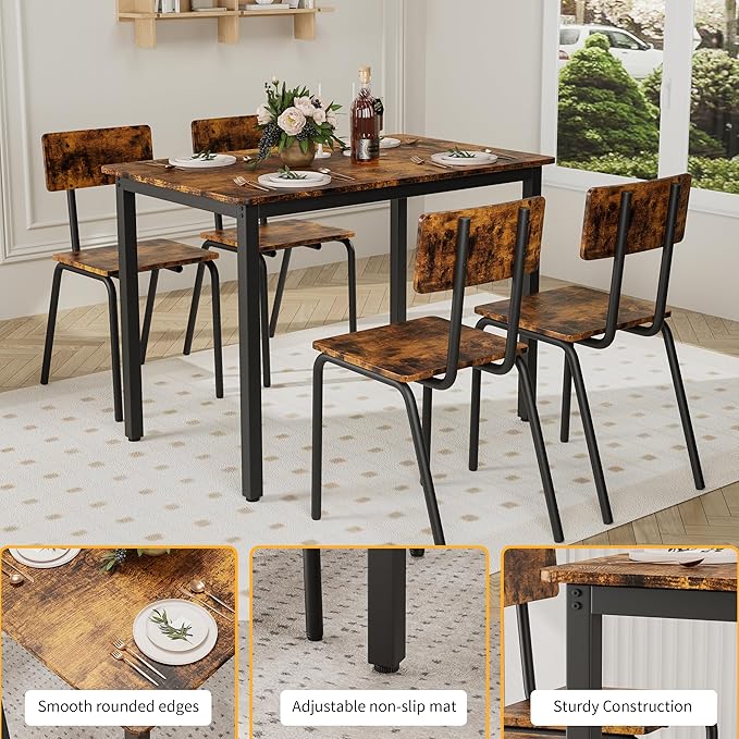 Ball & Cast 5 Pieces Dining Table Set - Image 6