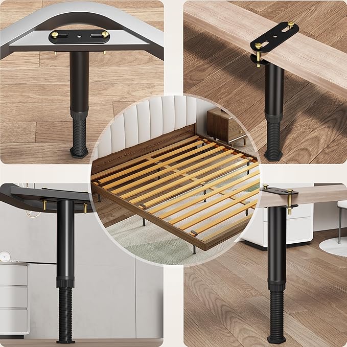 4 Pcs Adjustable Height Bed Support Legs 7.08-12.6 inch - Image 4