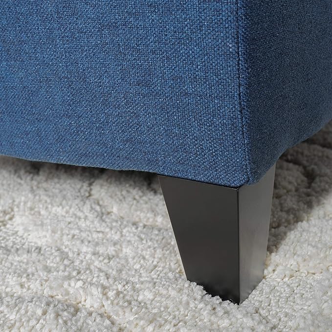 Christopher Knight Home Ottilie Fabric Storage Ottoman, Dark Blue, 17.75"D x - Image 10