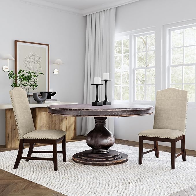 HomePop Scalloped Back Dining Chair - Image 2