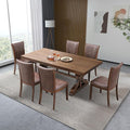 KEIKI Retro 7-Piece Wooden Dining Table Set by Unknown