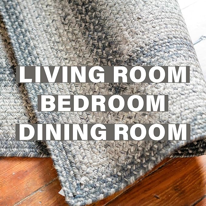 Homespice Flint Hill Jute Braided Area Rugs 5x8' - Image 8