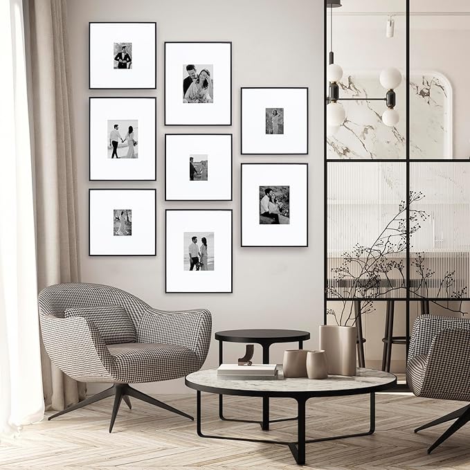 Camden Reed Arcadia 8 Piece Oversized Gallery Wall Frame, 16x20 and 16x16 Inch - Image 6