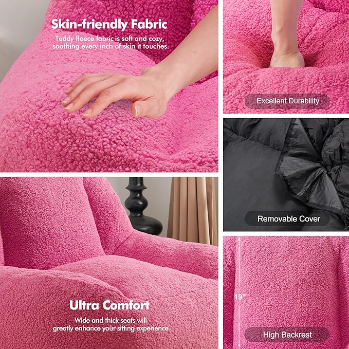 Homguava Bean Bag Chairs for Adults, Giant Beanbag Couch Adult Bean Bag Chair - Image 6