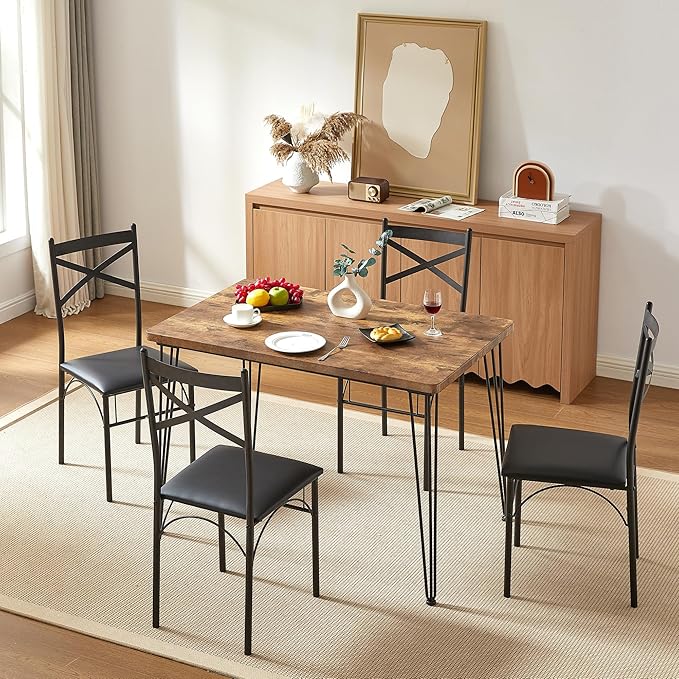 VECELO Kitchen Dining Room Table Set - Image 3
