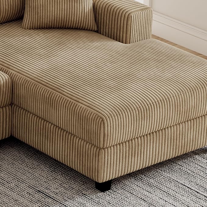 Eafurn 132.68" Oversized L Shaped Modular Sectional Sofa Couch - Image 7