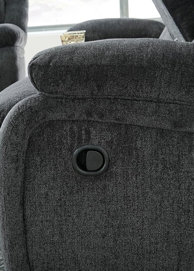 Signature Design by Ashley Draycoll Contemporary Manual Pull Tab Reclining Sofa - Image 8