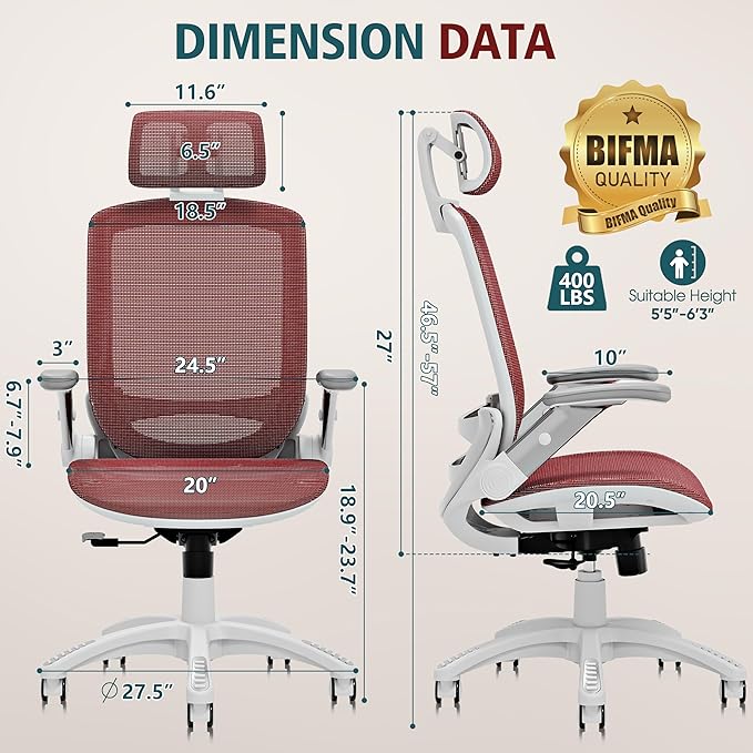 GABRYLLY Ergonomic Office Chair, High Back Home Desk Chair - Image 3