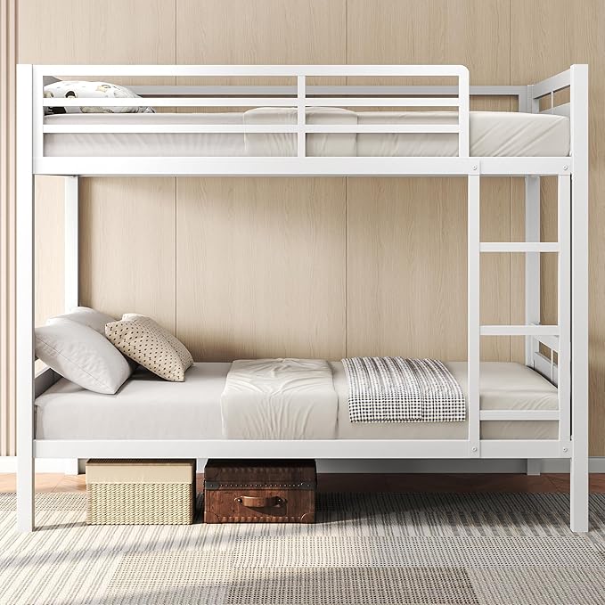 Feonase Metal Bunk Bed Twin Over Twin - Image 3