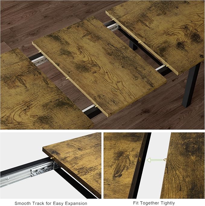 Feonase 5-Piece Dining Table for 4-8 People, Dining Room Table - Image 5