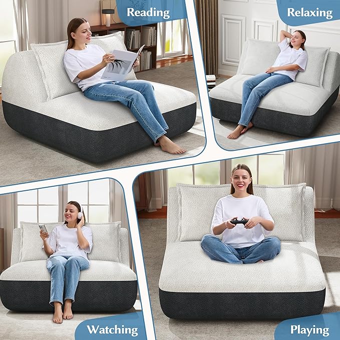 Hobestluk Small Sofa Couch Lounge Sofa Chair - Image 6